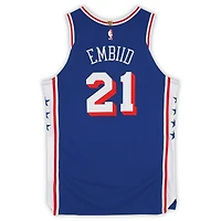 Joel Embiid Philadelphia 76ers Game-Used #21 Royal Jersey Worn During the Fourth Quarter of the Game vs. Indiana Pacers on January 19, 2026 - Size 52+4