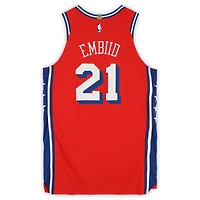 Joel Embiid Philadelphia 76ers Player-Issued #21 Red Jordan Brand Jersey from the 2024-25 NBA Season - Size 52+6