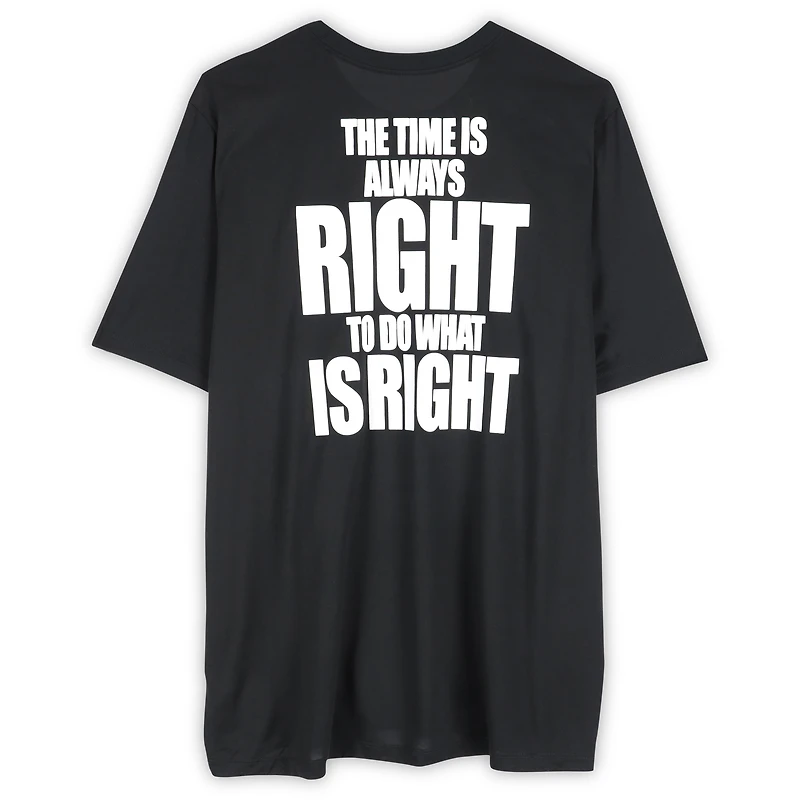 T-shirt noir porté par Joel Embiid, joueur des Philadelphia 76ers, MLK, saison NBA 2024-25 - Taille 3XLT