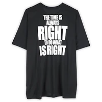 T-shirt noir porté par Joel Embiid, joueur des Philadelphia 76ers, MLK, saison NBA 2024-25 - Taille 3XLT
