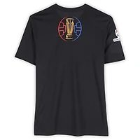 V106832 76ers Joel Embiid Philadelphia 76ers Maillot à manches courtes noir porté par le joueur de la NBA Cup de la saison NBA 2024-25 - Taille 2XLT 21 Joel Embiid UNS PW SHIRT 45664 COLGMUJER PWBKJR2371 #1