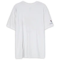 Maillot blanc à manches courtes Nike porté par Joel Embiid (Philadelphia 76ers) lors des playoffs NBA 2026 - Taille 2XLT