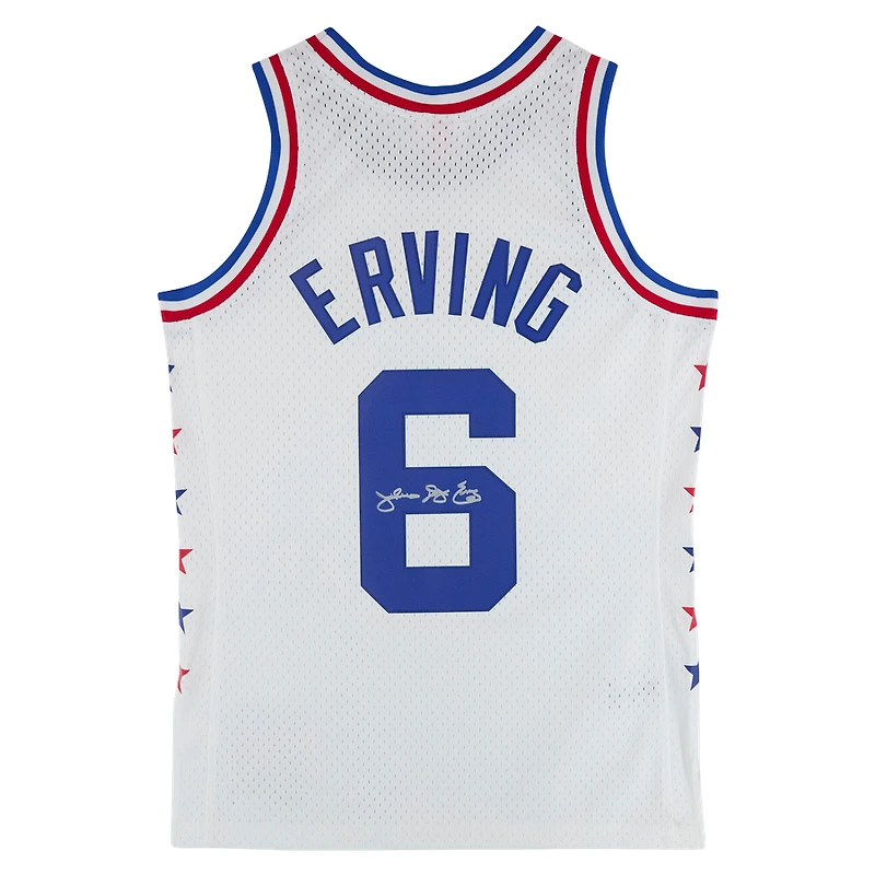 Julius "Dr. J" Erving Philadelphia 76ers Autographed White 1985 NBA All-Star Game Mitchell & Ness Swingman Jersey