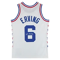 Julius "Dr. J" Erving Philadelphia 76ers Autographed White 1985 NBA All-Star Game Mitchell & Ness Swingman Jersey