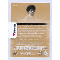 Carte Signature Kicks #ML-JE #7/10 autographiée par Julius Erving Philadelphia 76ers 2013-14 Upper Deck Exquisite Collection