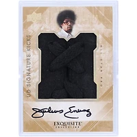 Carte Signature Kicks #ML-JE #7/10 autographiée par Julius Erving Philadelphia 76ers 2013-14 Upper Deck Exquisite Collection