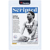 Julius Erving Philadelphia 76ers Autographed 2018-19 Panini Encased Scripted Sigs #SC-JEV #9/15 Card