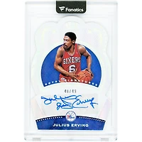 Julius Erving Philadelphia 76ers Autographed 2020-21 Panini Crown Royale Royal Signatures #RS-JEV #48/49 Card