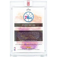 Julius Erving Philadelphia 76ers Autographed 2020-21 Panini Origins Legendary #LA-JEV #19/25 Card
