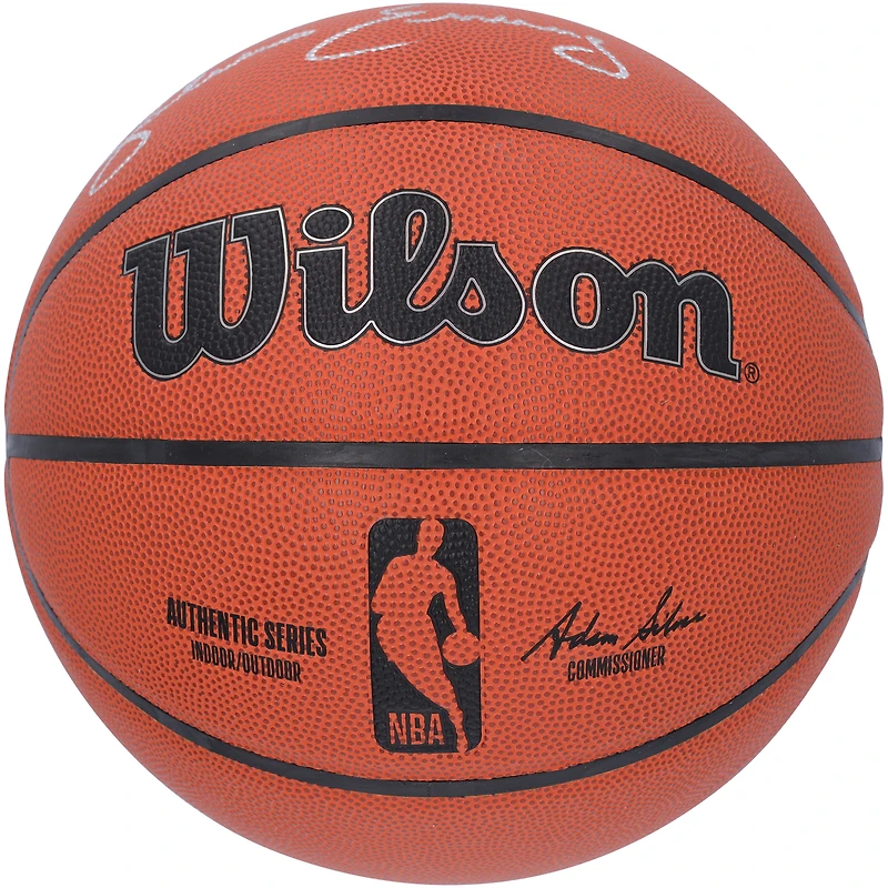 Julius Erving Philadelphia 76ers Autographed Wilson Authentic Series Indoor/Outdoor Basketball