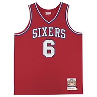 Julius Erving Red Philadelphia 76ers Autographed Mitchell & Ness 1982-83 Authentic Jersey with "NBA Top 75" Inscription