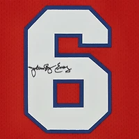 Julius Erving Red Philadelphia 76ers Autographed Mitchell & Ness Hardwood Classics Authentic Jersey