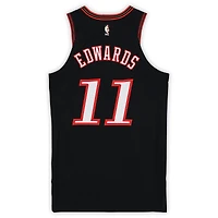 Justin Edwards Philadelphia 76ers Game-Used #11 Black Hardwood Classic Jersey vs. Indiana Pacers on April 10, 2026 - Size 46+4