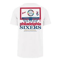 Men's '47  White Philadelphia 76ers City Edition Backboard T-Shirt