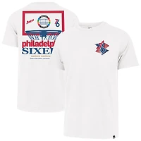 Men's '47  White Philadelphia 76ers City Edition Backboard T-Shirt