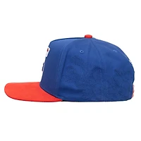 Men's Mitchell & Ness  Blue/Red Philadelphia 76ers May Flowers Adjustable Hat