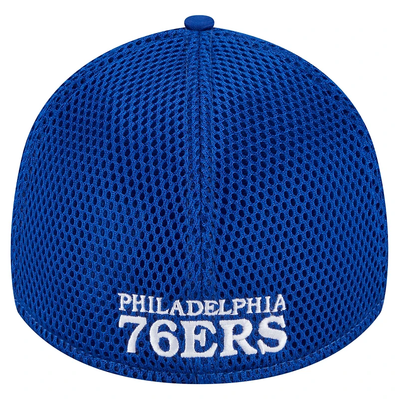 Casquette New Era Royal Philadelphia 76ers Subtle Camo 39THIRTY Flex pour homme