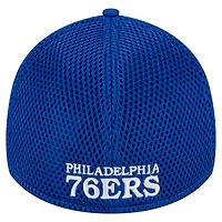 Casquette New Era Royal Philadelphia 76ers Subtle Camo 39THIRTY Flex pour homme