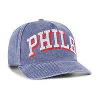 Men's '47  Blue Philadelphia 76ers Reclaim Snow Wash Corduroy Adjustable Hitch Hat