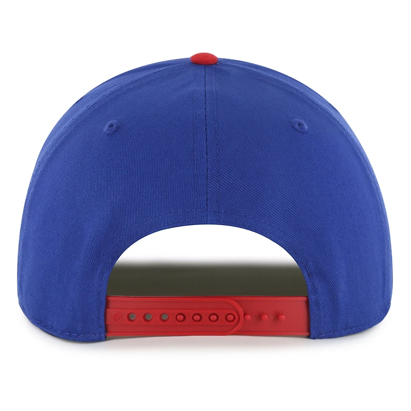 Casquette ajustable Dropshadow Rope Hitch '47 Royal/Red des Philadelphia 76ers pour homme