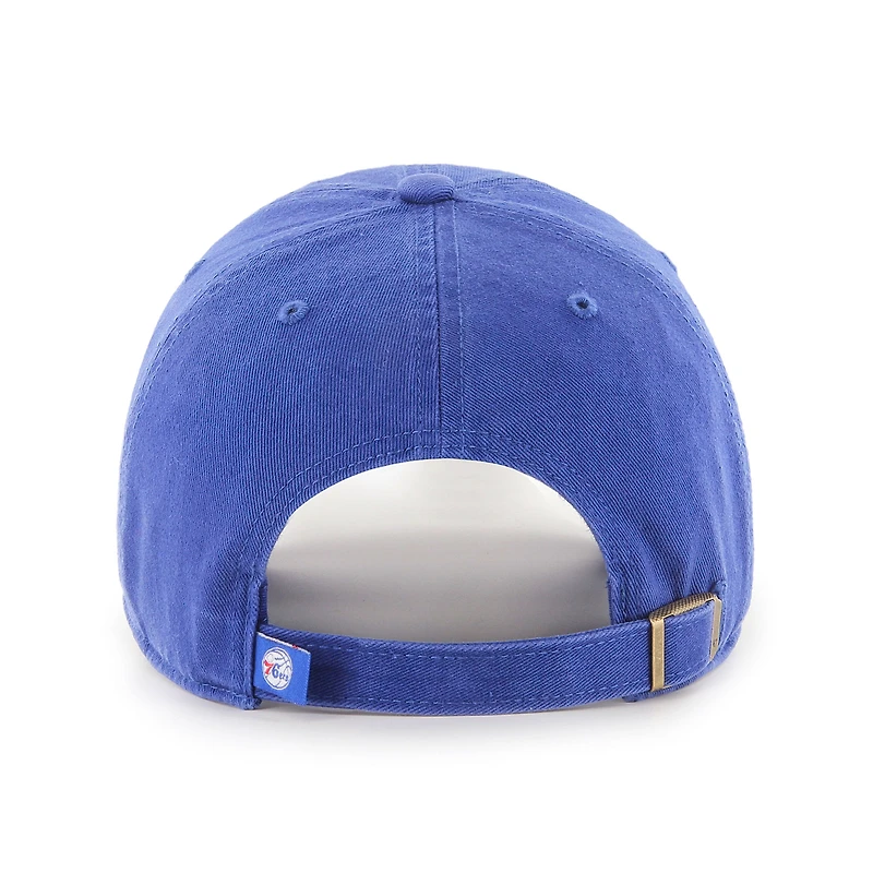 Casquette réglable de nettoyage '47 Royal Philadelphia 76ers pour hommes