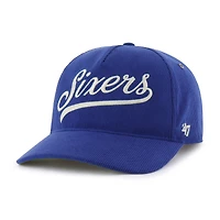 Casquette ajustable en velours côtelé Golden Age des Philadelphia 76ers pour homme, modèle 47 Royal