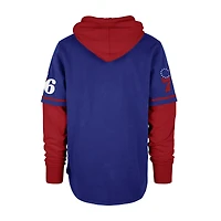 Sweat à capuche enfiler Royal Philadelphia 76ers Trifecta Shortstop pour homme '47