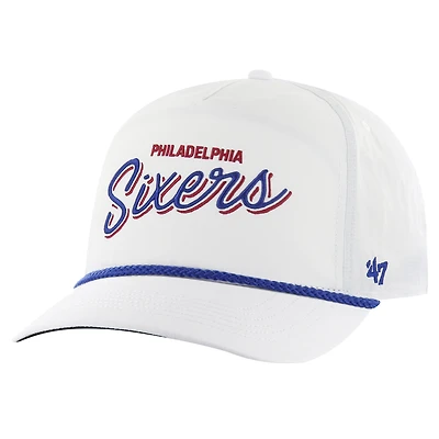 Casquette ajustable Fairway Hitch brrr des Philadelphia 76ers '47 blanche pour hommes