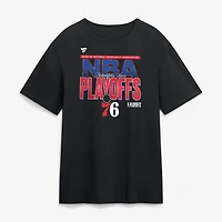 T-shirt noir pour homme Philadelphia 76ers, séries éliminatoires NBA 2026