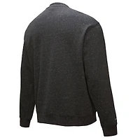 Sweat-shirt délavé à la neige Hardwood Classics Collection Blackout des Philadelphia 76ers pour homme