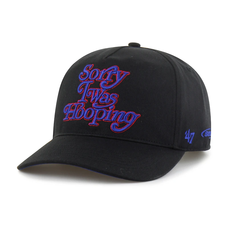 Casquette ajustable Hitch de marque pour hommes vue par les 76ers de Philadelphie noirs de 1947. Désolé, je jouais au basket.