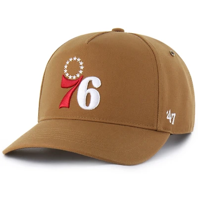 Men's Carhartt x '47 Brown Philadelphia 76ers Hitch Adjustable Hat