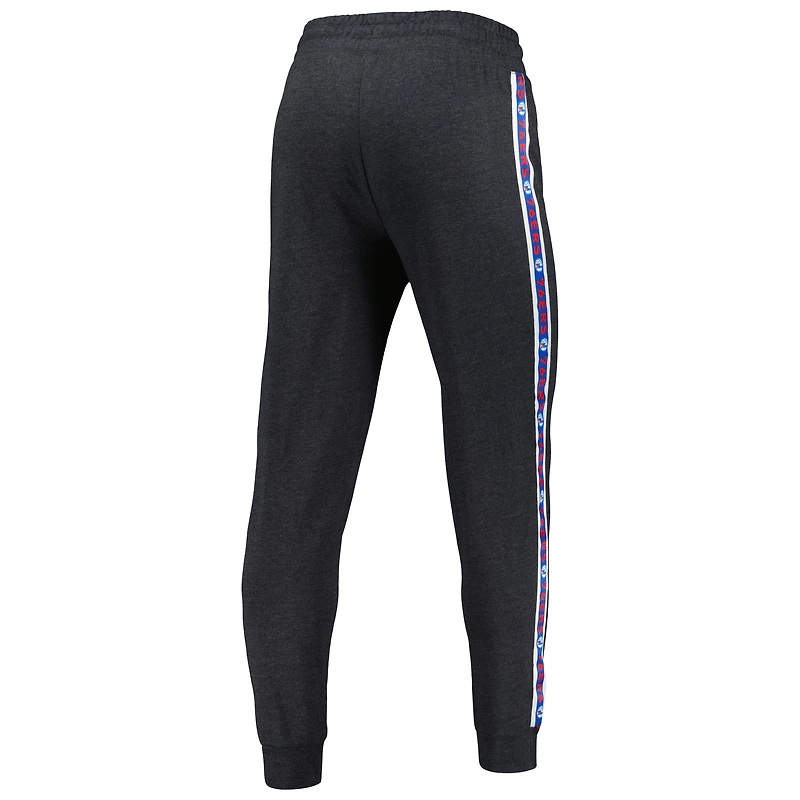 Men's Concepts Sport Charcoal Philadelphia 76ers Team Stripe Jogger Pants