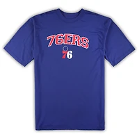 Men's Concepts Sport Royal/Heather Gray Philadelphia 76ers Big & Tall T-Shirt and Pajama Pants Sleep Set