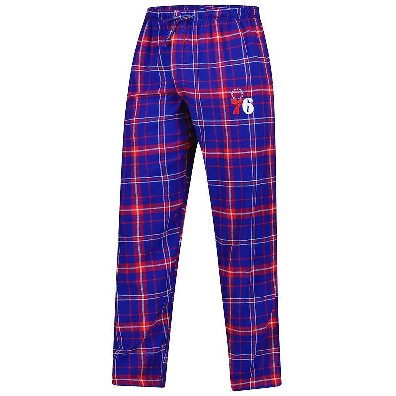 Men's Concepts Sport Royal/Red Philadelphia 76ers Ultimate Plaid Flannel Pants