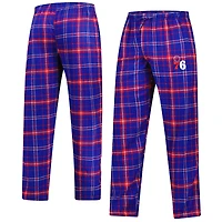 Men's Concepts Sport Royal/Red Philadelphia 76ers Ultimate Plaid Flannel Pants