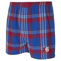 Boxer en flanelle pour homme Concepts Sport Royal Philadelphia 76ers Region