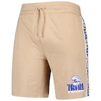 Men's Concepts Sport  Tan Philadelphia 76ers Team Stripe Shorts
