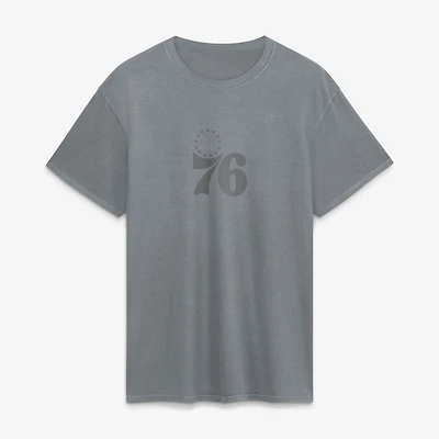 Men's Fanatics Gray Philadelphia 76ers Beach Wash T-Shirt