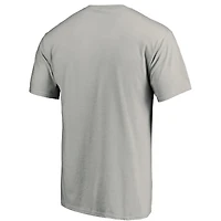 T-shirt avec logo de l'équipe principale des Philadelphia 76ers Fanatics gris chiné pour hommes