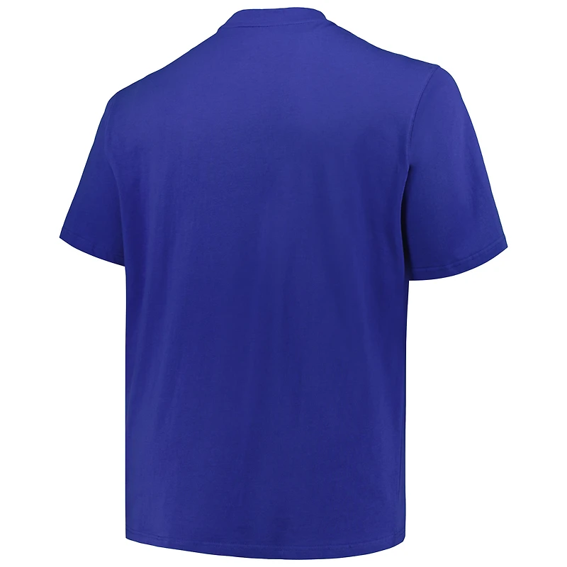 Ensemble t-shirt à manches courtes et longues Fanatics Royal/Red Philadelphia 76ers pour hommes Big & Tall