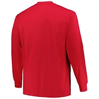 Ensemble t-shirt à manches courtes et longues Fanatics Royal/Red Philadelphia 76ers pour hommes Big & Tall