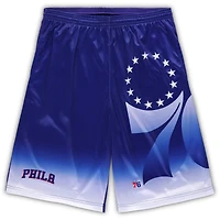 Men's Fanatics Royal Philadelphia 76ers Big & Tall Graphic Shorts