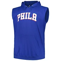 Fanatics Royal Philadelphia 76ers Big & Tall Jersey Muscle Pull à capuche pour hommes