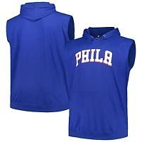 Fanatics Royal Philadelphia 76ers Big & Tall Jersey Muscle Pull à capuche pour hommes