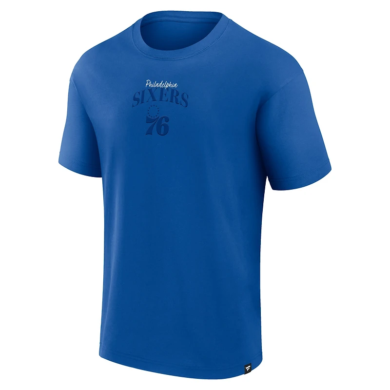 T-shirt de presse Full Court la collection Crossover des Philadelphia 76ers pour hommes Fanatics Royal