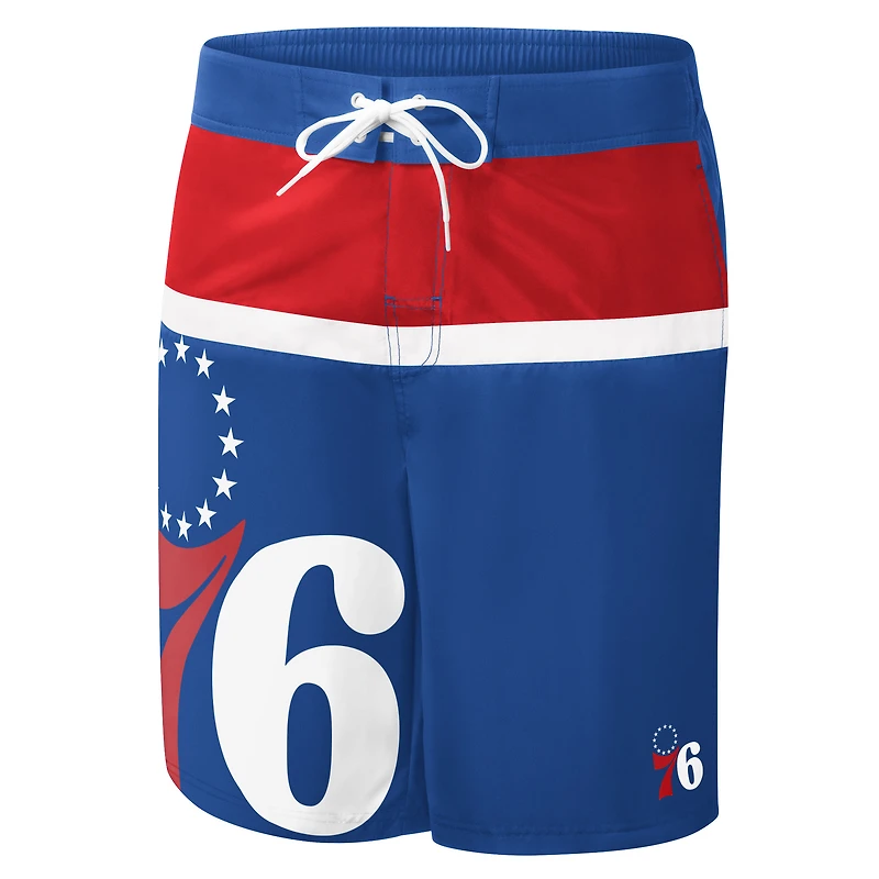 Maillot de bain G-III Sports by Carl Banks Royal Philadelphia 76ers Sea Wind pour homme
