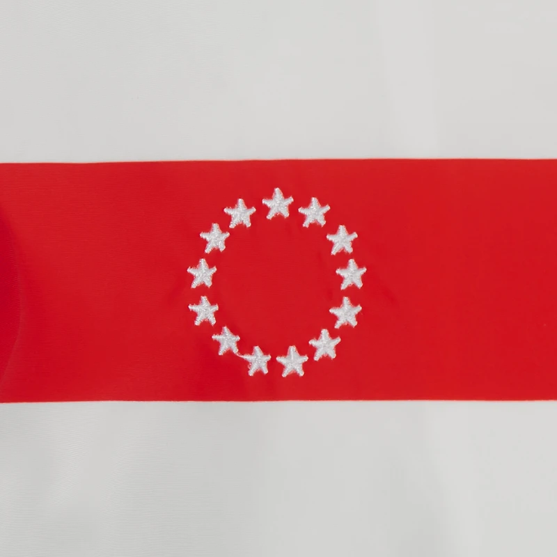 Blouson aviateur en nylon entièrement zippé Philadelphia 76ers 2022/23 City Edition pour homme JH Design, blanc