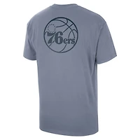 T-shirt Jordan Brand bleu Philadelphia 76ers Statement Edition Jumpman Flight pour homme