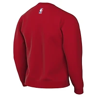 Men's Jordan Brand Red Philadelphia 76ers Statement Edition Sweatshirt